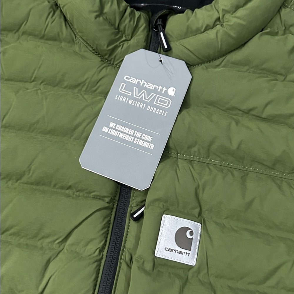Carhartt LWD Men's Relaxed Fit Stretch Insulated Jacket Chive Color 3XL NWT - Picture 8 of 9